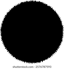 Regular circle to highlight. Minimalist art for background composition