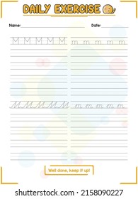 Regular and Cursive alphabet Tracing Practice and Handwriting Exercise for Primary school Kids
