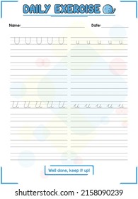 Regular And Cursive Alphabet Tracing Practice And Handwriting Exercise For Primary School Kids