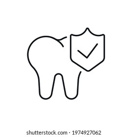 Regular dental check-ups linear icon. Teeth. Services and therapy. Thin line customizable illustration. Vector isolated outline drawing. Editable stroke