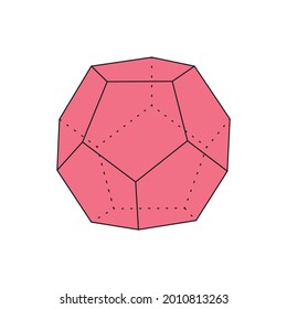 regular dodecahedron shape in geometry