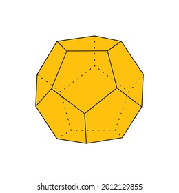regular dodecahedron shape in geometry