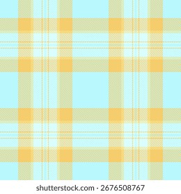 Fondo de tartán de tela regular, modelo textil a cuadros. Ajuste de la textura del patrón de Vector sin costuras en la paleta de colores claros y ámbar.