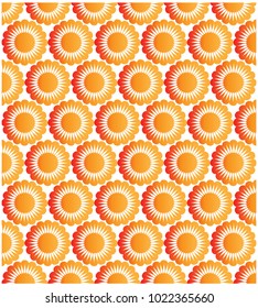 regular flower arranged jasmine pattern