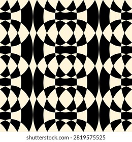 Regular Geometric Rythm Decorative seamless pattern. Repeating background. Tileable wallpaper print.