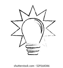 regular lightbulb icon image vector illustration design 