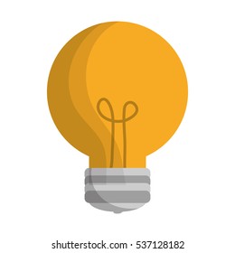 regular lightbulb icon image vector illustration design 