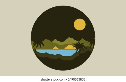 Regular natural scenery background for wallpaper 