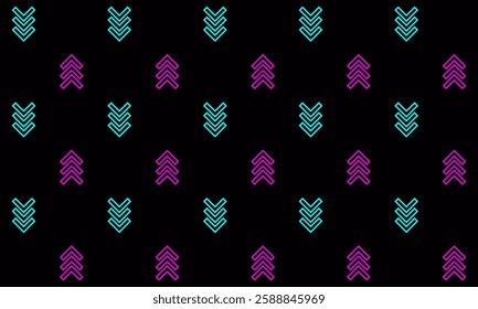Regular Object Pattern with black background