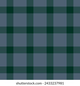 Regular pattern seamless texture, elegant background textile check. Foot plaid tartan vector fabric in dark and cyan color.