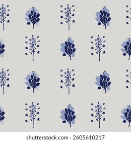 a regular pattern in shades of blue and black on a white background