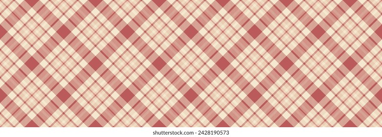 Regular seamless pattern fabric, folk vector tartan texture. Retro textile background plaid check in light and red color.