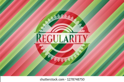 Regularity christmas badge.