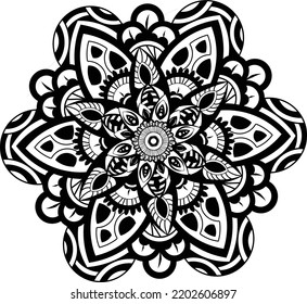 Regularly drawn black lines with different patterns