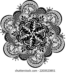 Regularly drawn black lines with different patterns