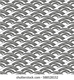 Regularly repeating geometrical pattern with different geometric shapes. Abstract small textured surfaces.  Modern stylish textures.