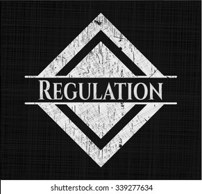 Regulation chalkboard emblem