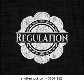 Emblema de pizarra de regulación