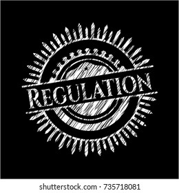 Regulation chalkboard emblem