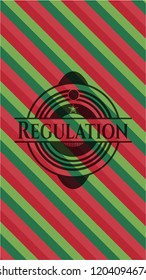 Regulation christmas style badge..