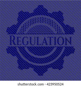 Regulación con textura de denim