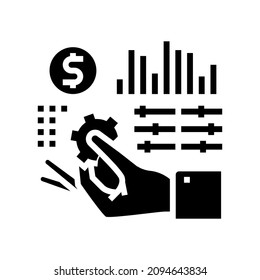 regulation finance glyph icon vector. regulation finance sign. isolated contour symbol black illustration