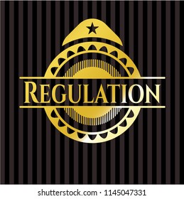 Regulation gold emblem