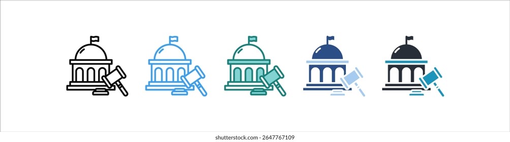Ícone De Regulação No Vetor De Estilo Diferente
