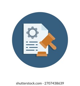 Icono de regulación Ilustración vectorial plana