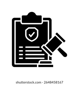 Regulation Icon Glyph Vector Illustration
