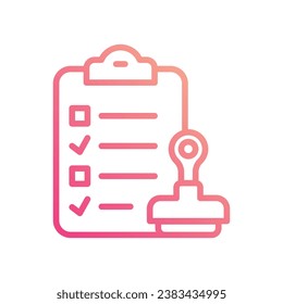 Regulation icon isolate white background vector stock illustration.