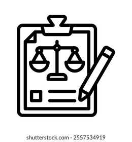 regulation icon line vector illustration on white background.