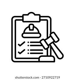Vektorgrafik der Symbolzeile für Regeln