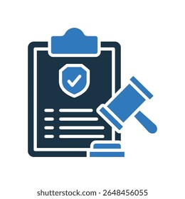Regulation Icon Mixed Vector Illustration