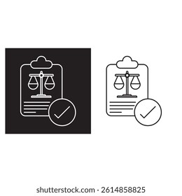 Regulation Icon, Navigating Regulatory Compliance Best PracticeUnderstanding the Impact of Global Regulationss, Regulation in Action How to Stay Compliant, vector, sheet