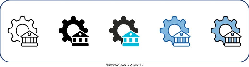 Ilustración multiestilo de paquete de iconos de regulación