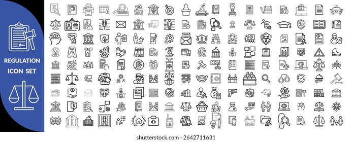Regulation Icon set. Regulation  big icon set 