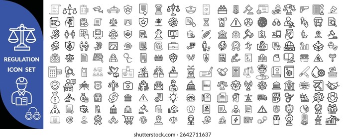 Regulation Icon set. Regulation  big icon set 