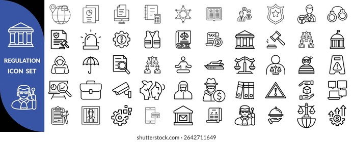 Regulation Icon set. Regulation  big icon set 