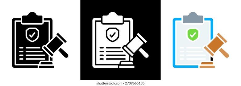 Vektorgrafik mit Symbolsatz für Regeln