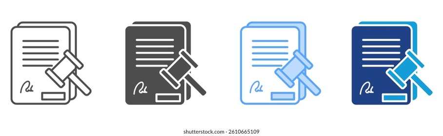 Regulation Icon Set Multiple Style Collection
