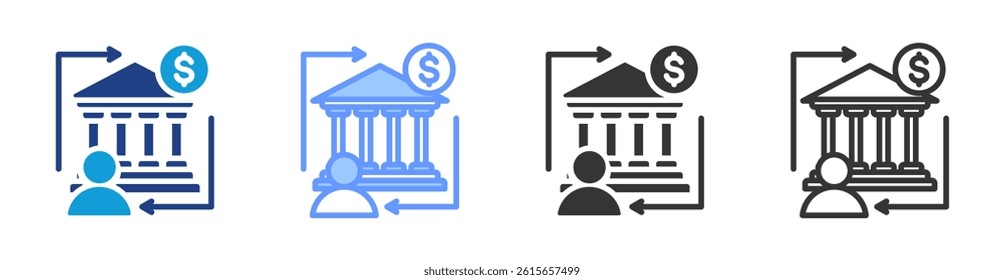 Regulation icon set multiple style collection