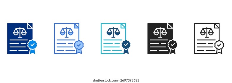 Vektorgrafik mit Reglersymbolsatz für mehrere Stile