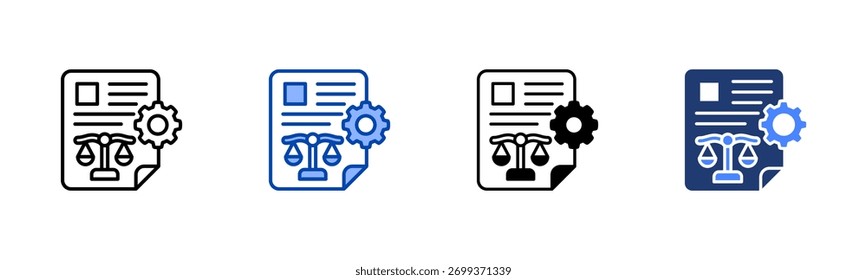 Verordnung Symbol Set mehrere Stilkollektion