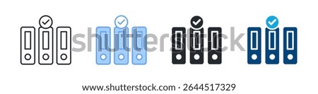 Regulation Icon Set Multiple Style. Designed In Outline, Blue, Glyph, Dual Tone
