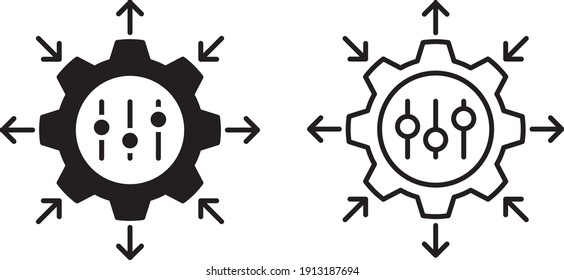 Icono de regulación , ilustración vectorial