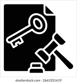 Regulation Key Icon Element For Design