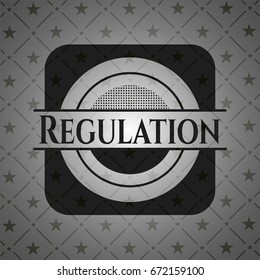 Regulation realistic dark emblem