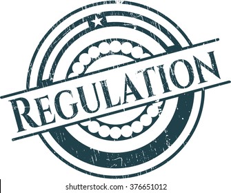Regulation with rubber seal texture