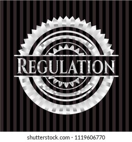 Regulation silvery emblem or badge